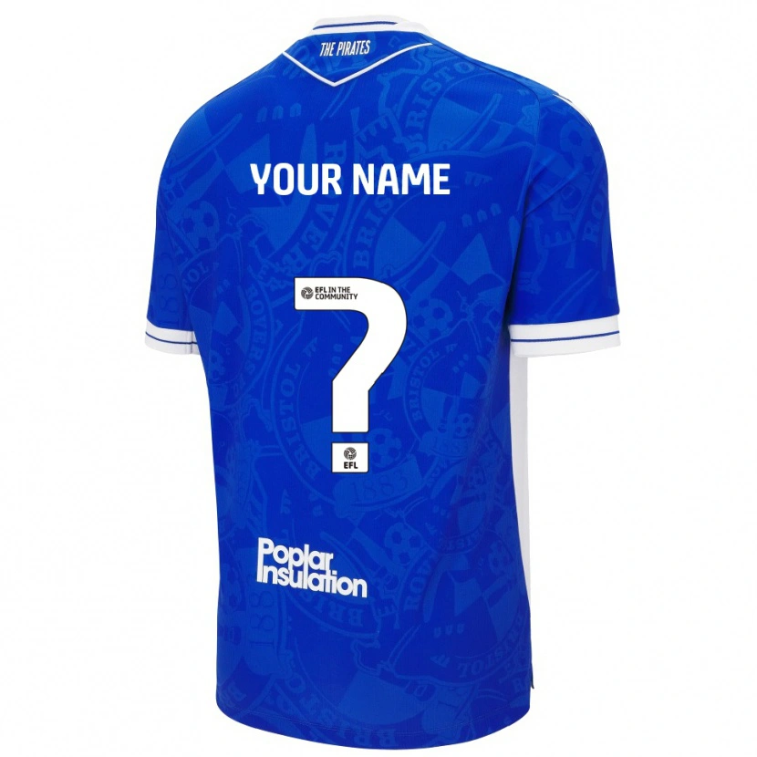 Danxen Heren Uw Naam #0 Blauw Wit Thuisshirt Thuistenue 2025/26 T-Shirt België