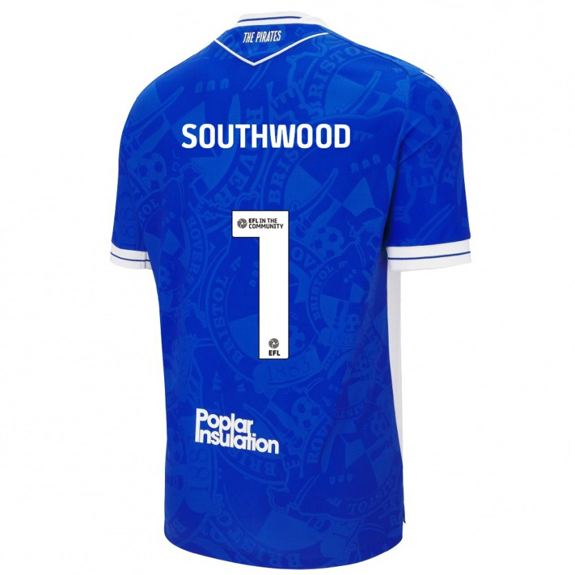 Danxen Heren Luke Southwood #1 Blauw Wit Thuisshirt Thuistenue 2025/26 T-Shirt België