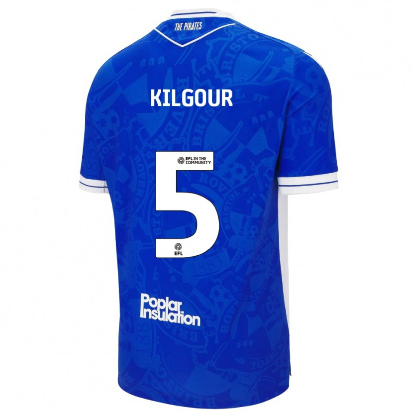 Danxen Heren Alfie Kilgour #5 Blauw Wit Thuisshirt Thuistenue 2025/26 T-Shirt België