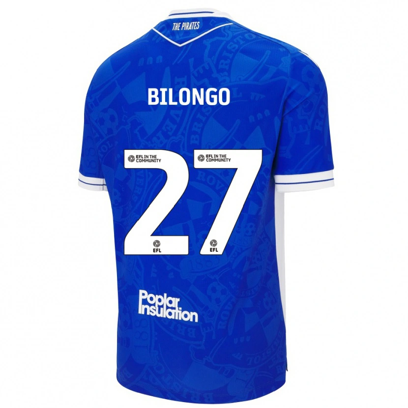 Danxen Heren Bryant Bilongo #27 Blauw Wit Thuisshirt Thuistenue 2025/26 T-Shirt België