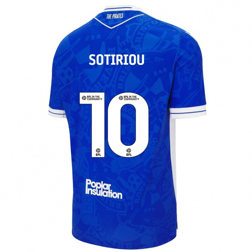 Danxen Heren Ruel Sotiriou #10 Blauw Wit Thuisshirt Thuistenue 2025/26 T-Shirt België