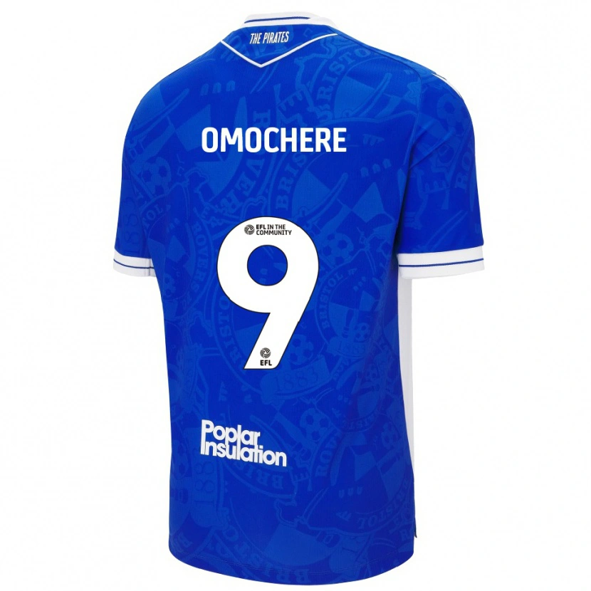 Danxen Heren Promise Omochere #9 Blauw Wit Thuisshirt Thuistenue 2025/26 T-Shirt België
