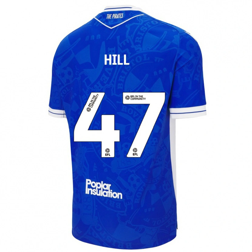 Danxen Heren Kian Hill #47 Blauw Wit Thuisshirt Thuistenue 2025/26 T-Shirt België
