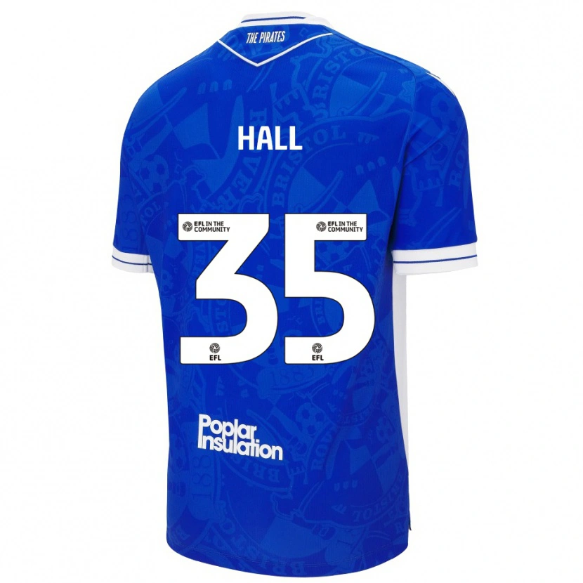 Danxen Heren Matt Hall #35 Blauw Wit Thuisshirt Thuistenue 2025/26 T-Shirt België