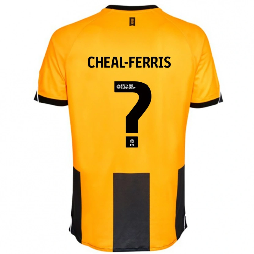 Danxen Heren Brooklyn Cheal-Ferris #0 Oranje Zwart Thuisshirt Thuistenue 2025/26 T-Shirt België