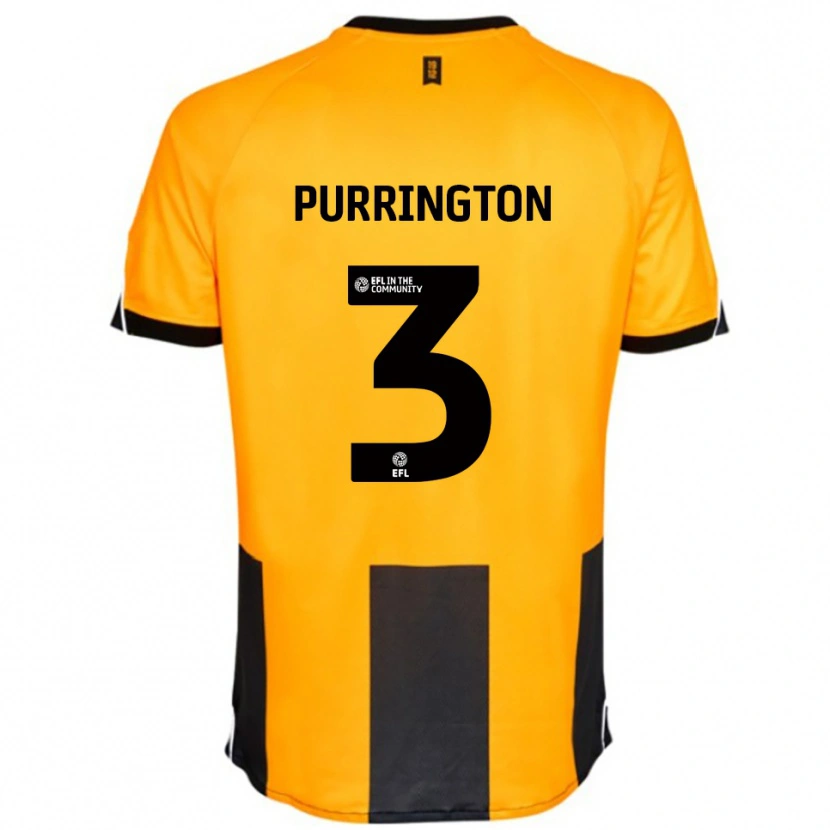 Danxen Heren Ben Purrington #3 Oranje Zwart Thuisshirt Thuistenue 2025/26 T-Shirt België