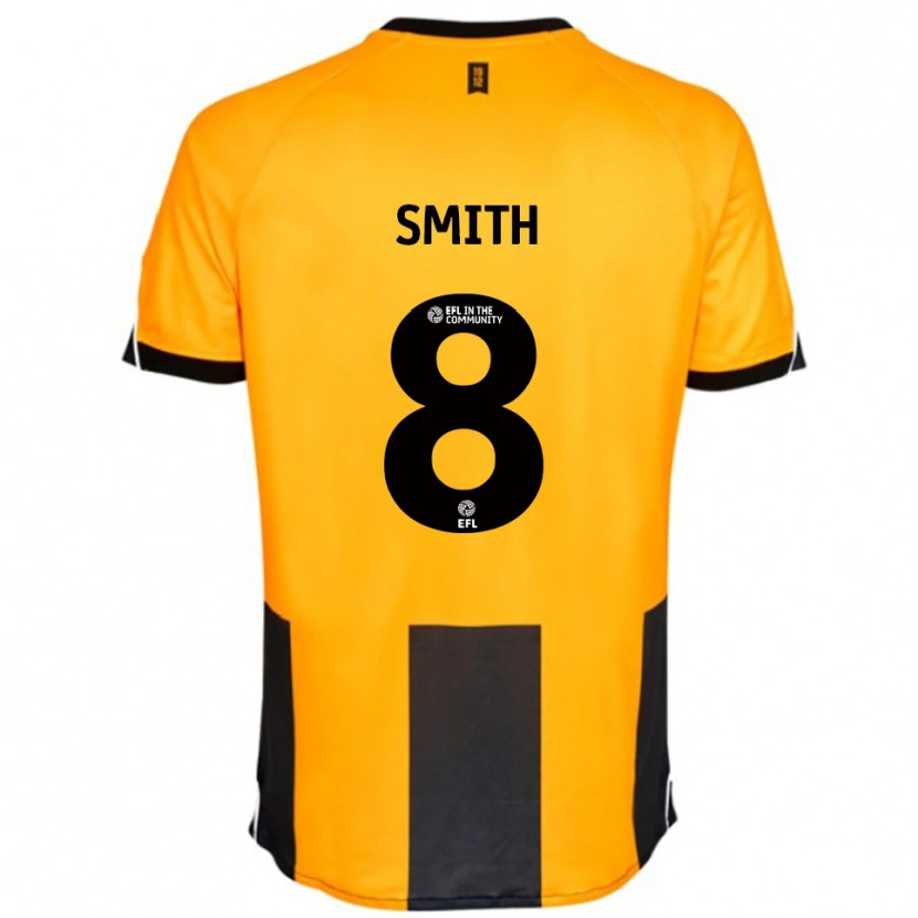Danxen Heren Korey Smith #8 Oranje Zwart Thuisshirt Thuistenue 2025/26 T-Shirt België