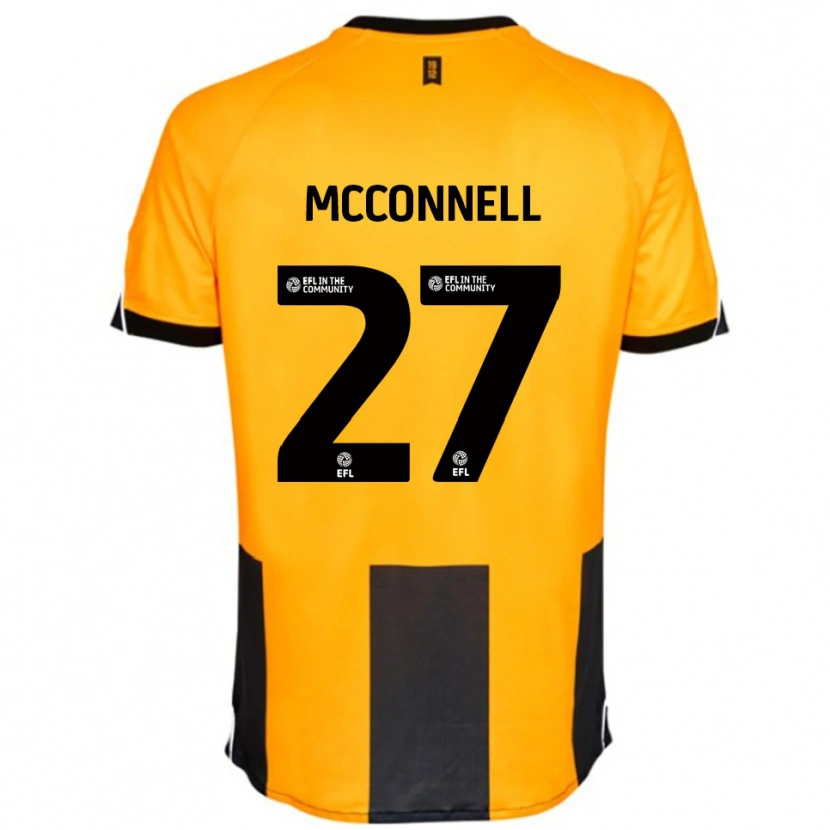 Danxen Heren Glenn Mcconnell #27 Oranje Zwart Thuisshirt Thuistenue 2025/26 T-Shirt België