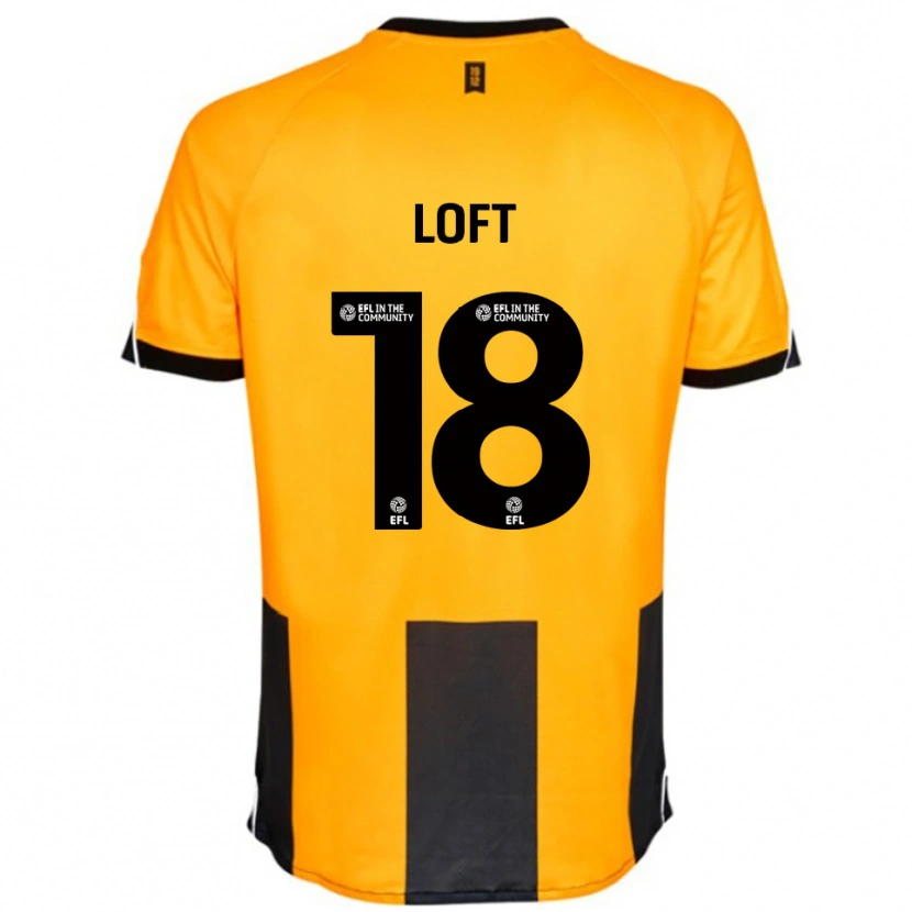 Danxen Heren Ryan Loft #18 Oranje Zwart Thuisshirt Thuistenue 2025/26 T-Shirt België
