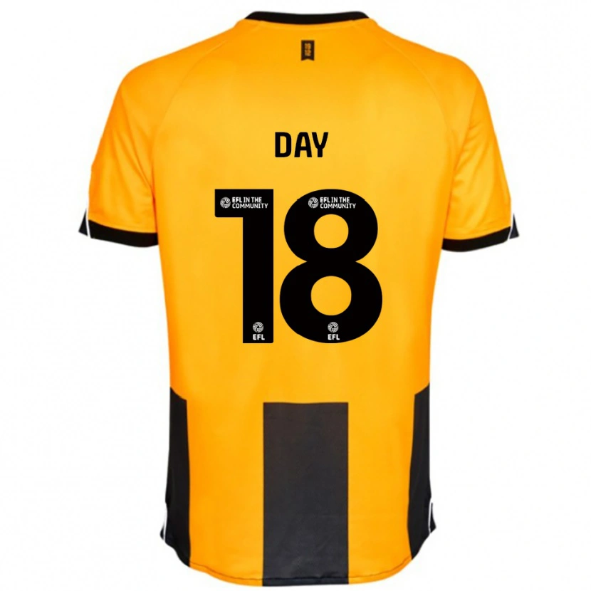 Danxen Heren Niamh Day #18 Oranje Zwart Thuisshirt Thuistenue 2025/26 T-Shirt België