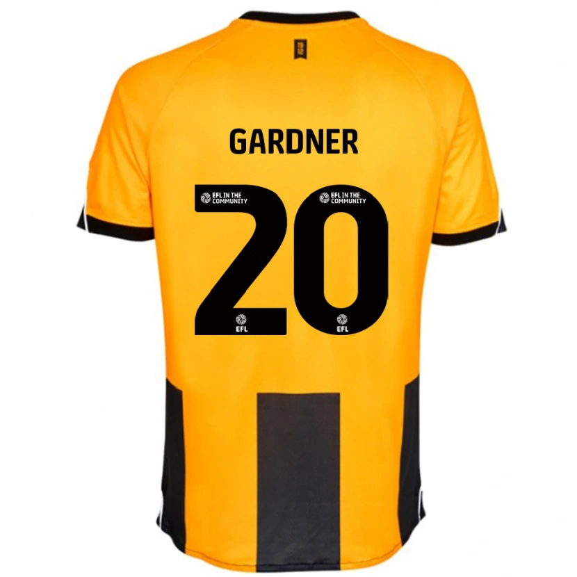 Danxen Heren Gary Gardner #20 Oranje Zwart Thuisshirt Thuistenue 2025/26 T-Shirt België