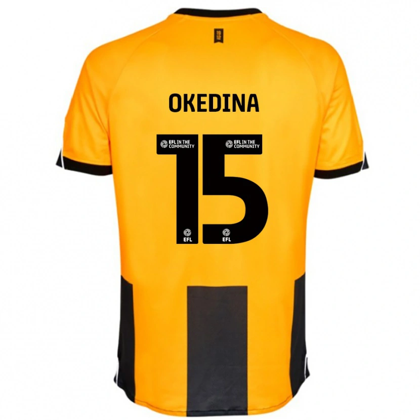 Danxen Heren Jubril Okedina #15 Oranje Zwart Thuisshirt Thuistenue 2025/26 T-Shirt België