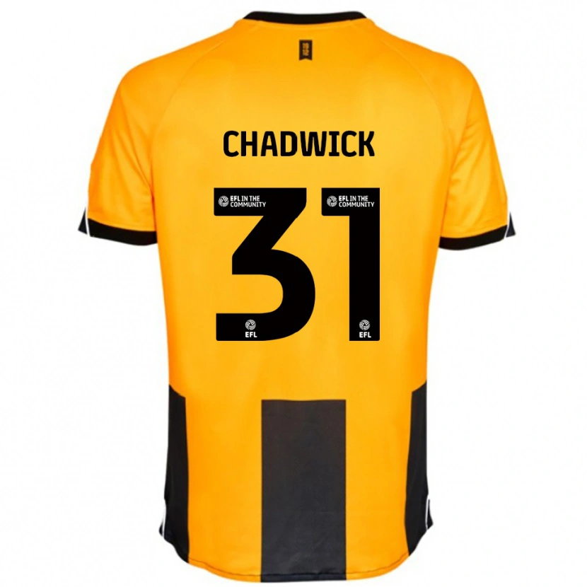 Danxen Heren Louis Chadwick #31 Oranje Zwart Thuisshirt Thuistenue 2025/26 T-Shirt België