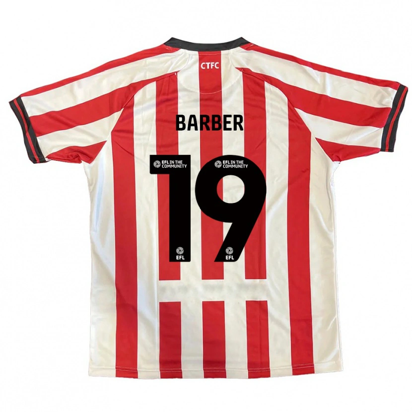 Danxen Heren Mark Barber #19 Rood Wit Zwart Thuisshirt Thuistenue 2025/26 T-Shirt België