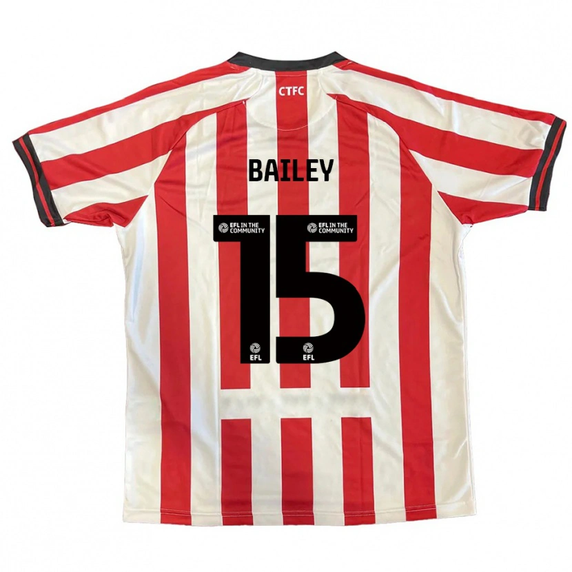 Danxen Heren Ieuan Bailey #15 Rood Wit Zwart Thuisshirt Thuistenue 2025/26 T-Shirt België