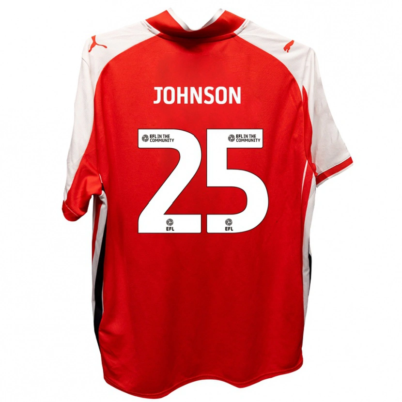 Danxen Heren Will Johnson #25 Rood Wit Thuisshirt Thuistenue 2025/26 T-Shirt België