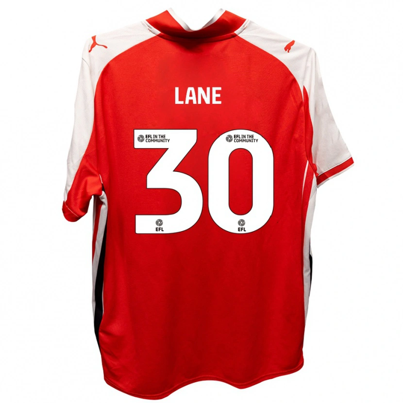 Danxen Heren Mikey Lane #30 Rood Wit Thuisshirt Thuistenue 2025/26 T-Shirt België