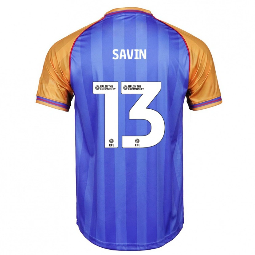 Danxen Heren Toby Savin #13 Blauw Oranje Thuisshirt Thuistenue 2025/26 T-Shirt België