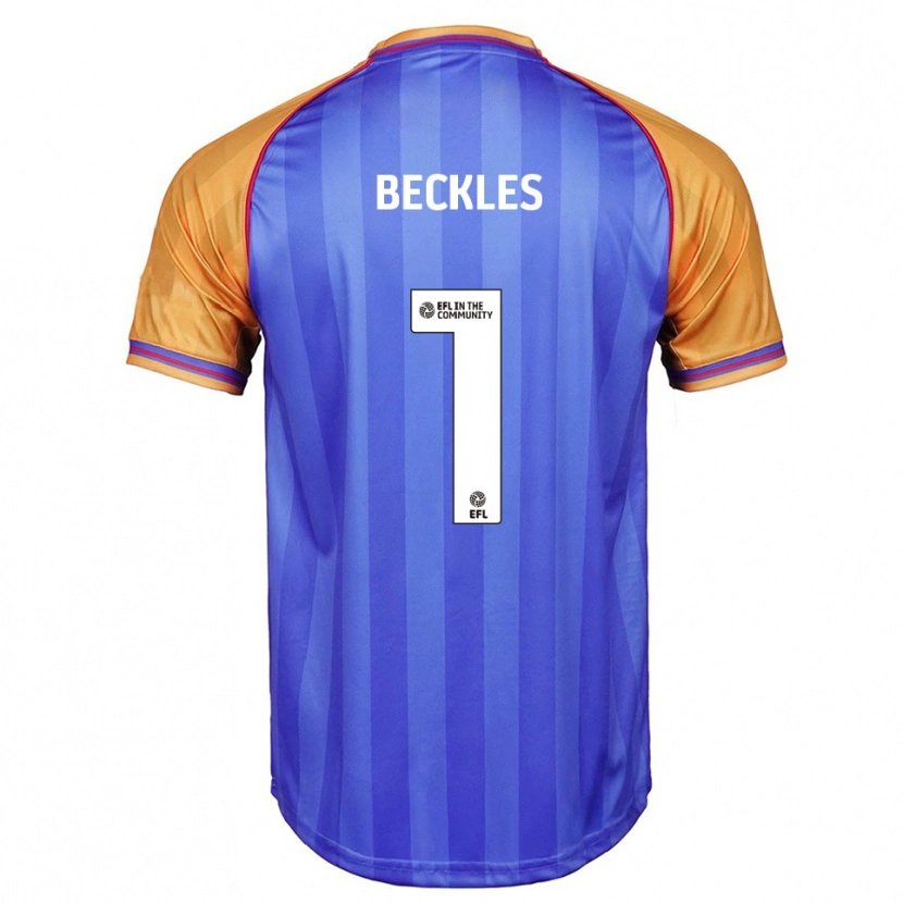 Danxen Heren Frankie Beckles #1 Blauw Oranje Thuisshirt Thuistenue 2025/26 T-Shirt België