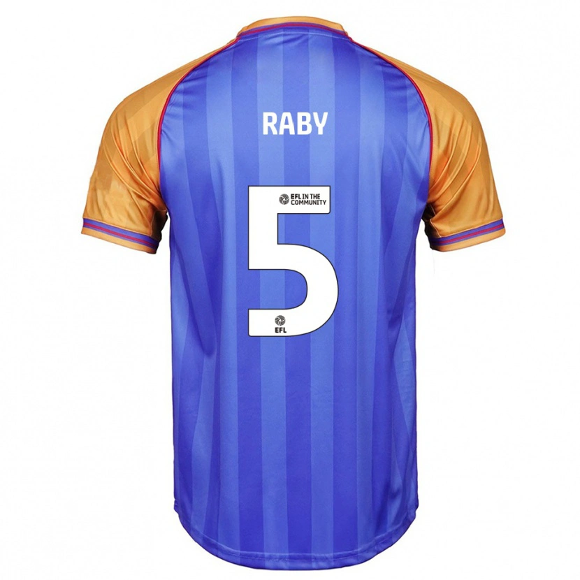 Danxen Heren Alice Raby #5 Blauw Oranje Thuisshirt Thuistenue 2025/26 T-Shirt België