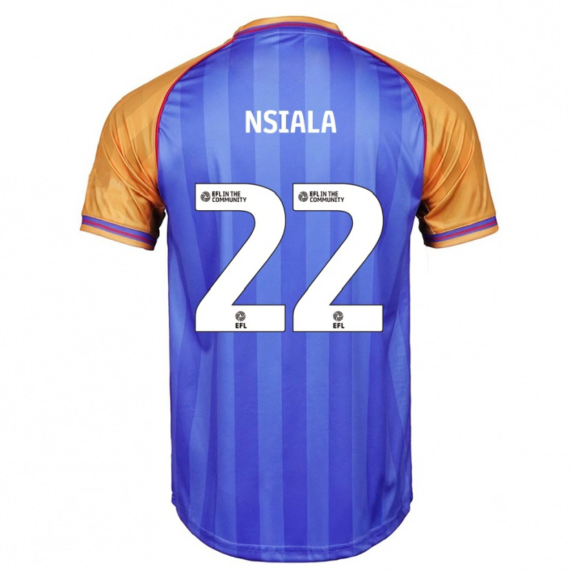 Danxen Heren Toto Nsiala #22 Blauw Oranje Thuisshirt Thuistenue 2025/26 T-Shirt België