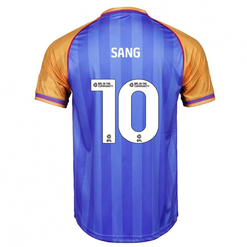 Danxen Heren Tom Sang #10 Blauw Oranje Thuisshirt Thuistenue 2025/26 T-Shirt België