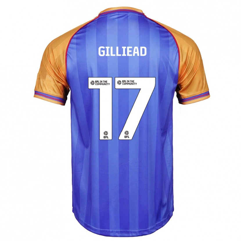 Danxen Heren Alex Gilliead #17 Blauw Oranje Thuisshirt Thuistenue 2025/26 T-Shirt België