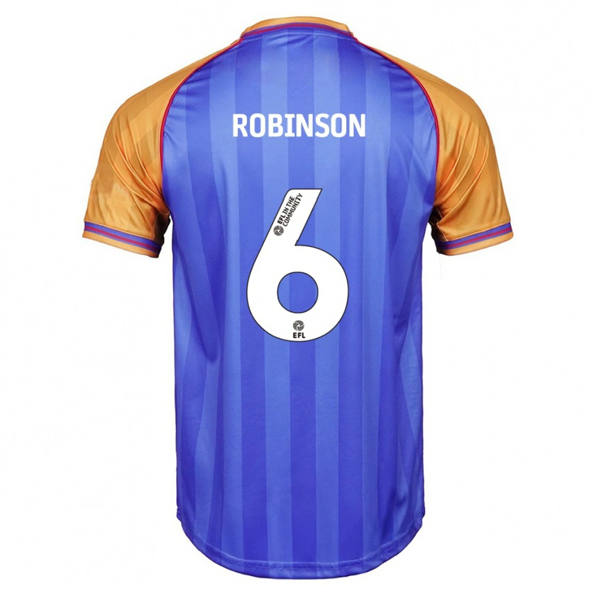 Danxen Heren Alicia Robinson #6 Blauw Oranje Thuisshirt Thuistenue 2025/26 T-Shirt België