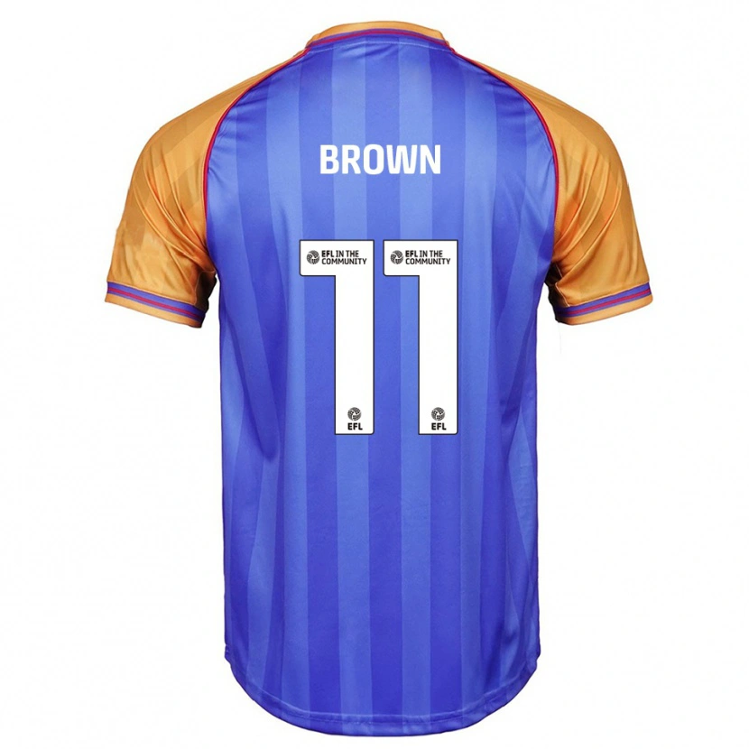 Danxen Heren Lucy Brown #11 Blauw Oranje Thuisshirt Thuistenue 2025/26 T-Shirt België