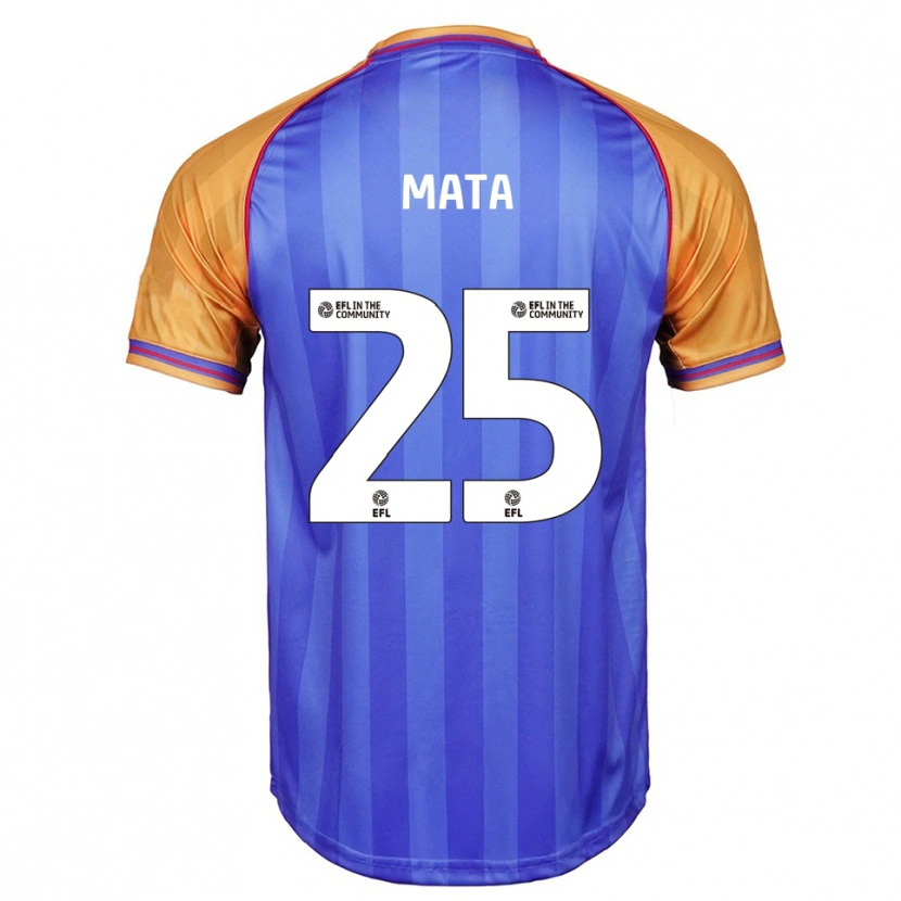 Danxen Heren Max Mata #25 Blauw Oranje Thuisshirt Thuistenue 2025/26 T-Shirt België