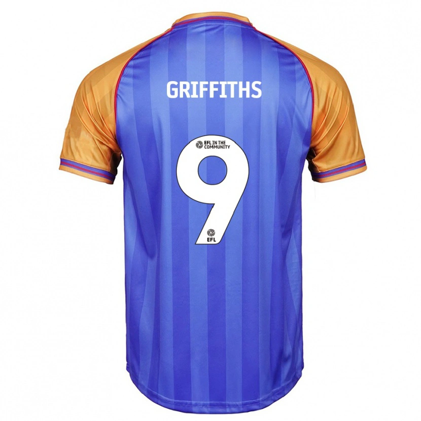 Danxen Heren Zoe Griffiths #9 Blauw Oranje Thuisshirt Thuistenue 2025/26 T-Shirt België
