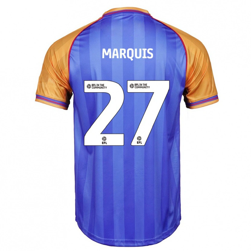 Danxen Heren John Marquis #27 Blauw Oranje Thuisshirt Thuistenue 2025/26 T-Shirt België
