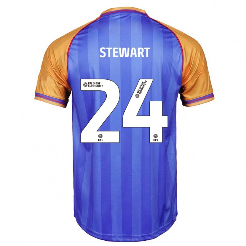 Danxen Heren Callum Stewart #24 Blauw Oranje Thuisshirt Thuistenue 2025/26 T-Shirt België