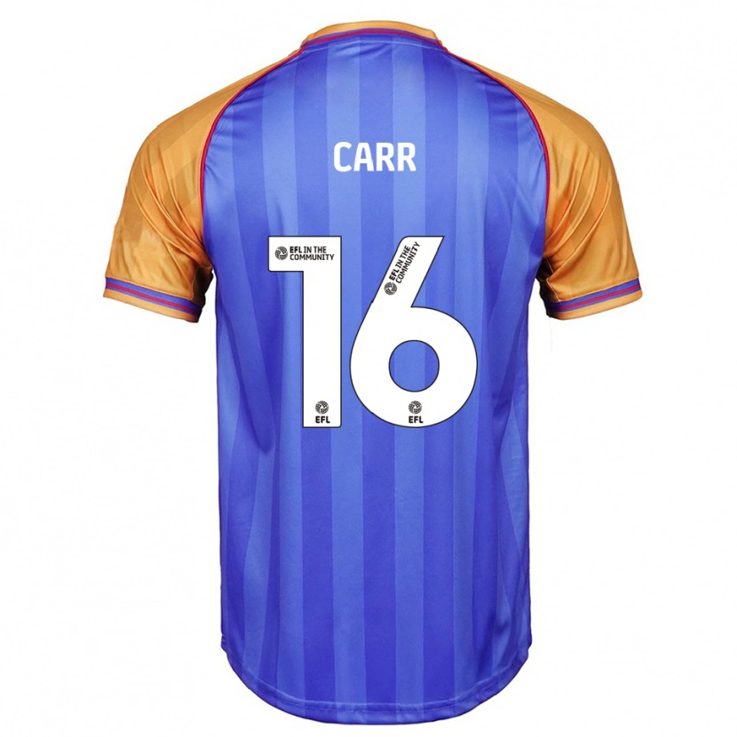 Danxen Heren Jeorgia Carr #16 Blauw Oranje Thuisshirt Thuistenue 2025/26 T-Shirt België