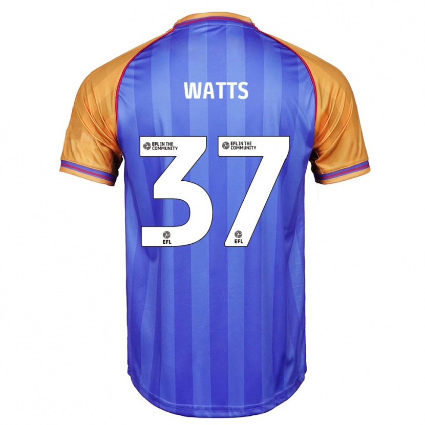 Danxen Heren Harvey Watts #37 Blauw Oranje Thuisshirt Thuistenue 2025/26 T-Shirt België
