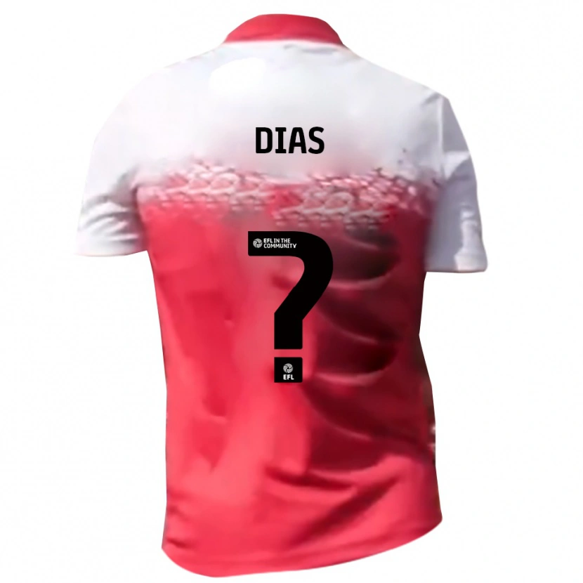 Danxen Heren Diego Dias #0 Rood Wit Thuisshirt Thuistenue 2025/26 T-Shirt België