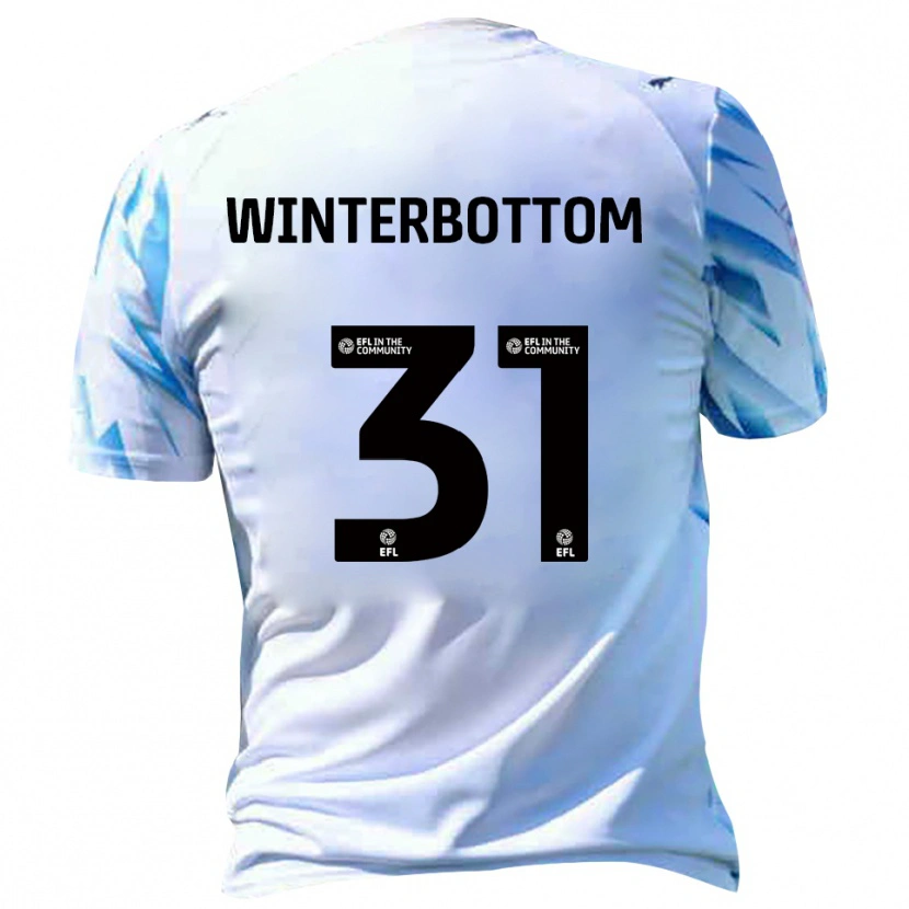 Danxen Heren Ben Winterbottom #31 Wit Hemelsblauw Thuisshirt Thuistenue 2025/26 T-Shirt België