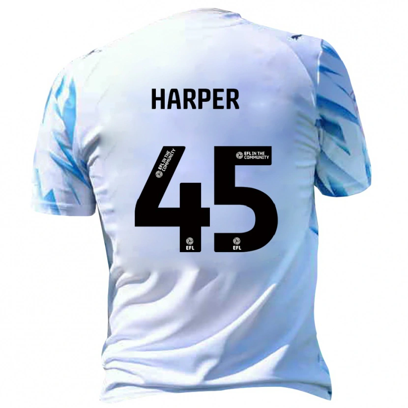 Danxen Heren Rekeem Harper #45 Wit Hemelsblauw Thuisshirt Thuistenue 2025/26 T-Shirt België