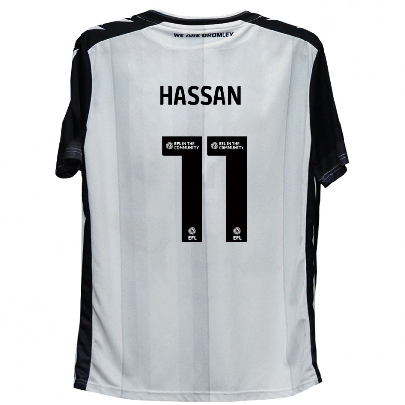 Danxen Heren Danai Hassan #11 Wit Zwart Thuisshirt Thuistenue 2025/26 T-Shirt België