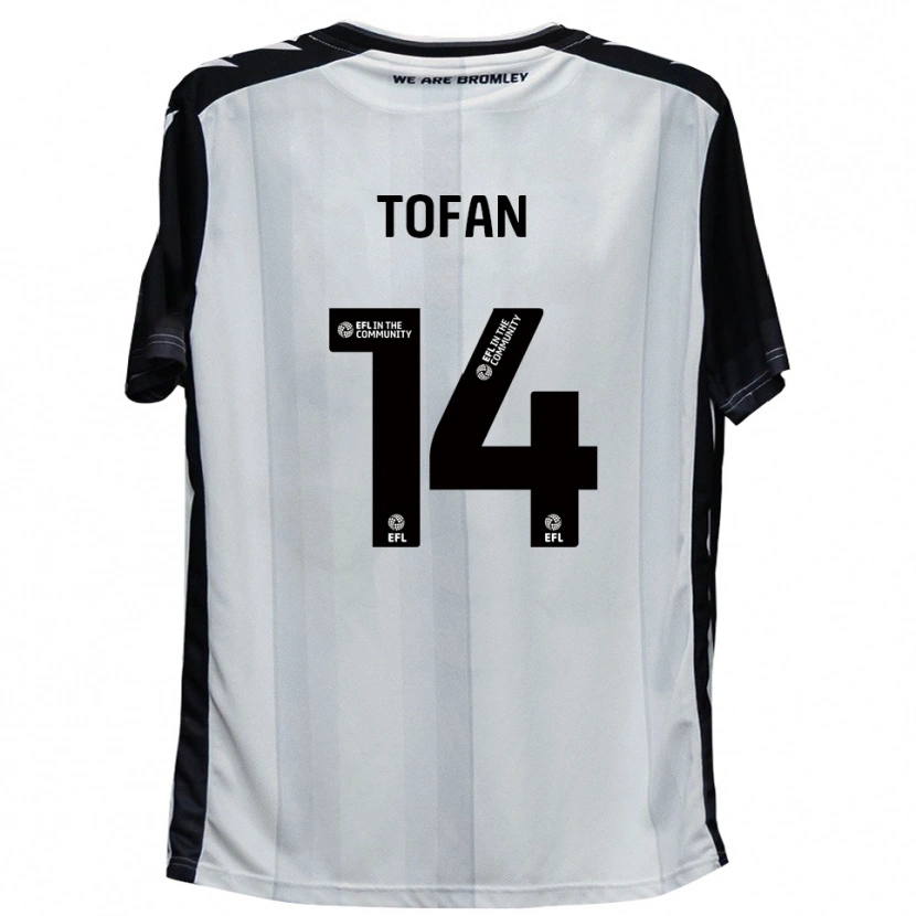 Danxen Heren Rob Tofan #14 Wit Zwart Thuisshirt Thuistenue 2025/26 T-Shirt België