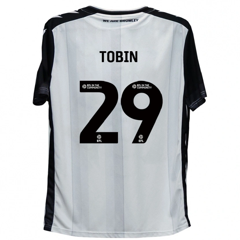 Danxen Heren Josh Tobin #29 Wit Zwart Thuisshirt Thuistenue 2025/26 T-Shirt België