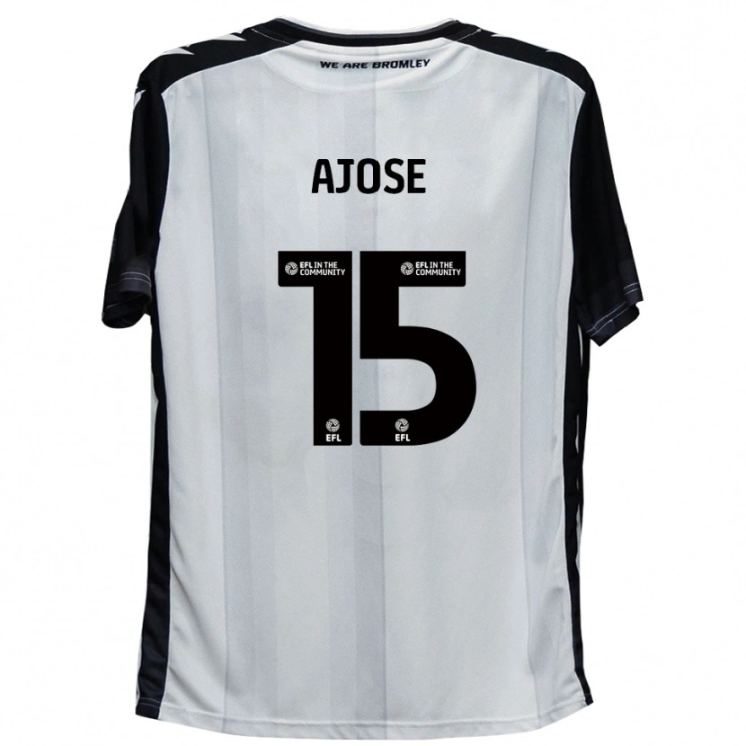 Danxen Heren Zac Ajose #15 Wit Zwart Thuisshirt Thuistenue 2025/26 T-Shirt België