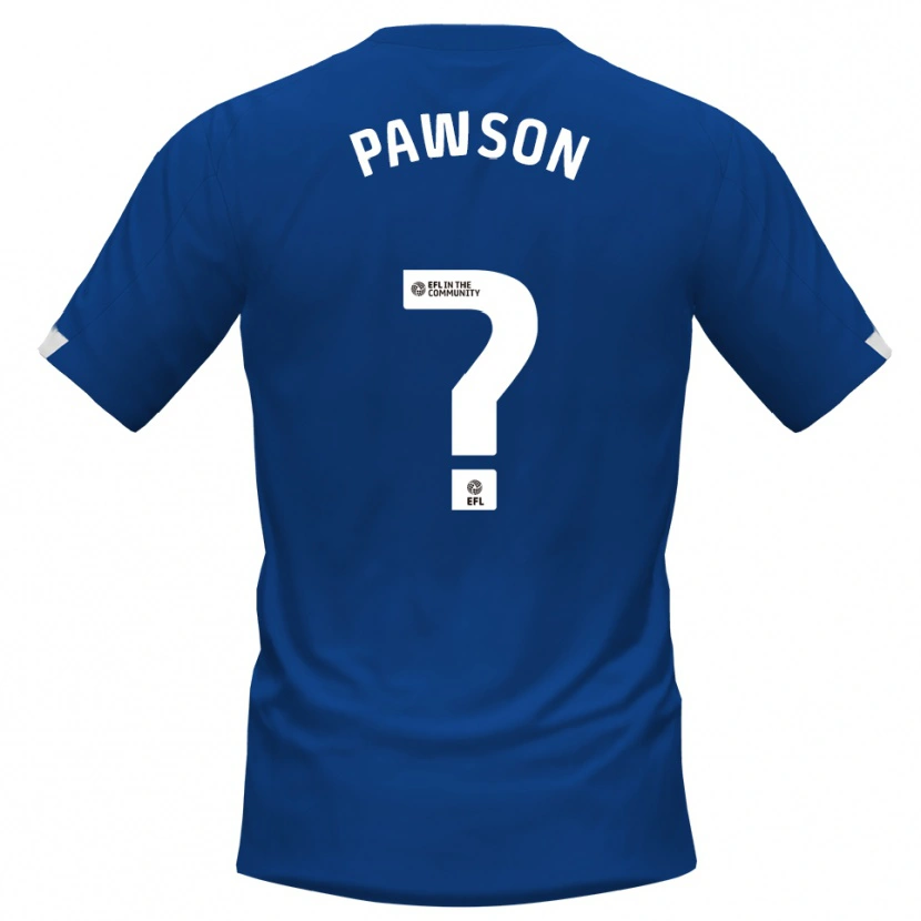 Danxen Heren Thomas Pawson #0 Blauw Wit Thuisshirt Thuistenue 2025/26 T-Shirt België