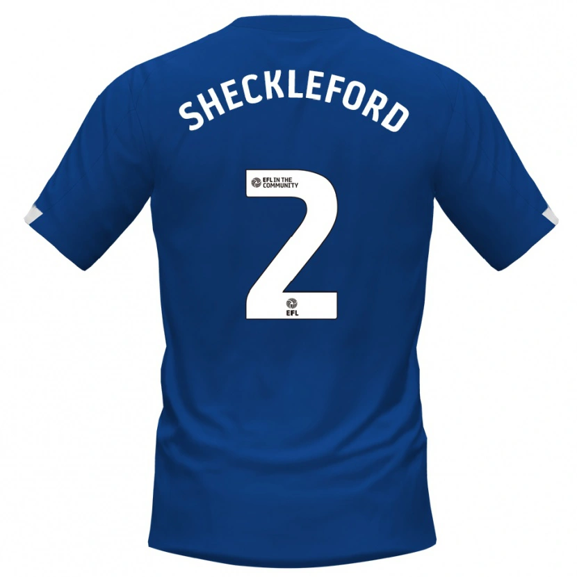 Danxen Heren Ryheem Sheckleford #2 Blauw Wit Thuisshirt Thuistenue 2025/26 T-Shirt België