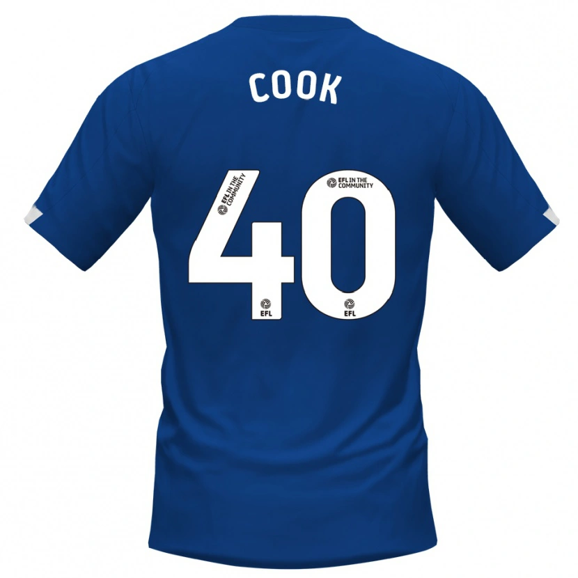 Danxen Heren Connor Cook #40 Blauw Wit Thuisshirt Thuistenue 2025/26 T-Shirt België