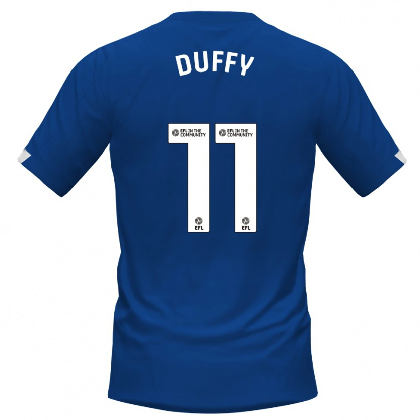 Danxen Heren Dylan Duffy #11 Blauw Wit Thuisshirt Thuistenue 2025/26 T-Shirt België
