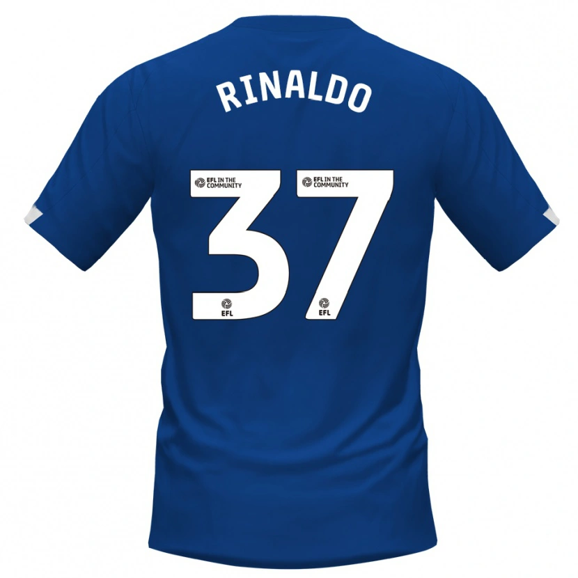 Danxen Heren Ashton Rinaldo #37 Blauw Wit Thuisshirt Thuistenue 2025/26 T-Shirt België