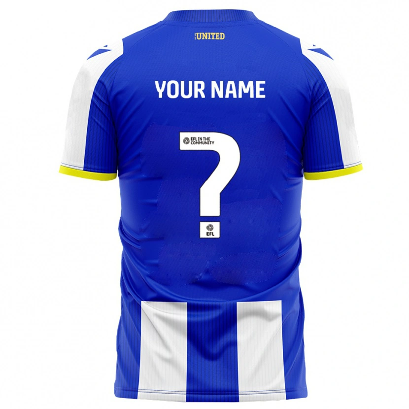 Danxen Heren Uw Naam #0 Blauw Wit Thuisshirt Thuistenue 2025/26 T-Shirt België