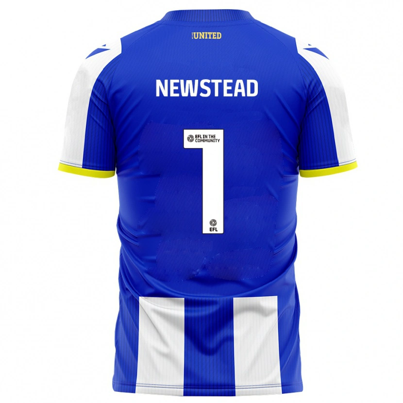 Danxen Heren Jamie-Louise Newstead #1 Blauw Wit Thuisshirt Thuistenue 2025/26 T-Shirt België