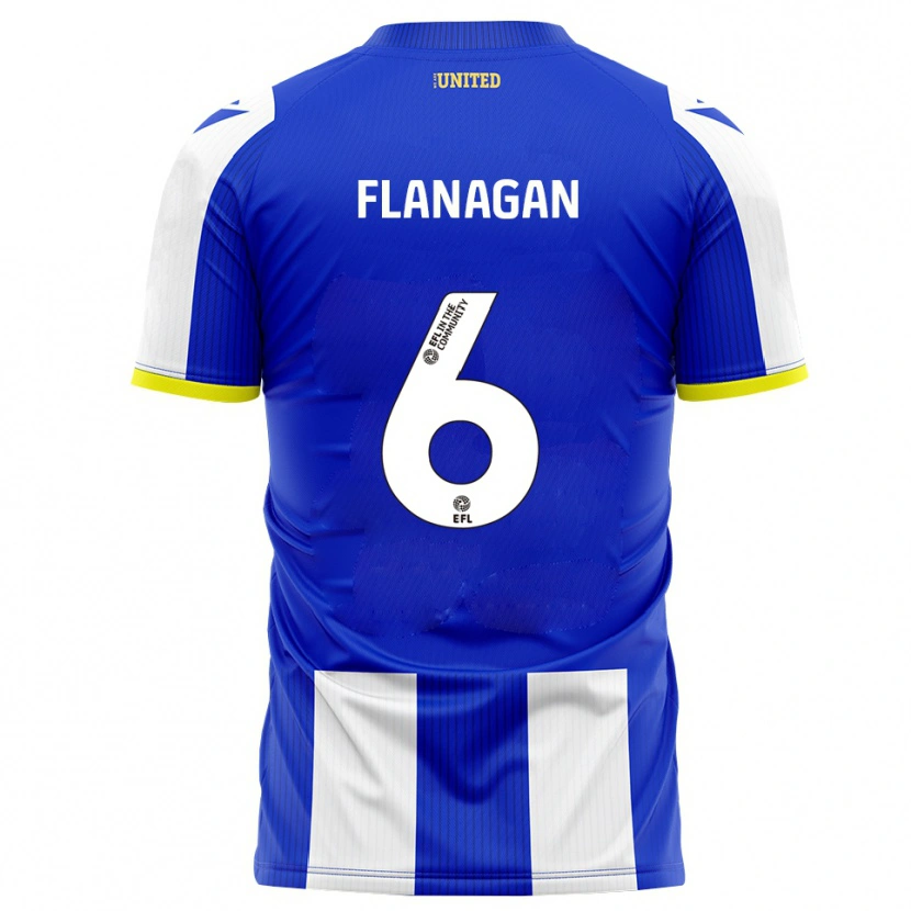 Danxen Heren Tom Flanagan #6 Blauw Wit Thuisshirt Thuistenue 2025/26 T-Shirt België